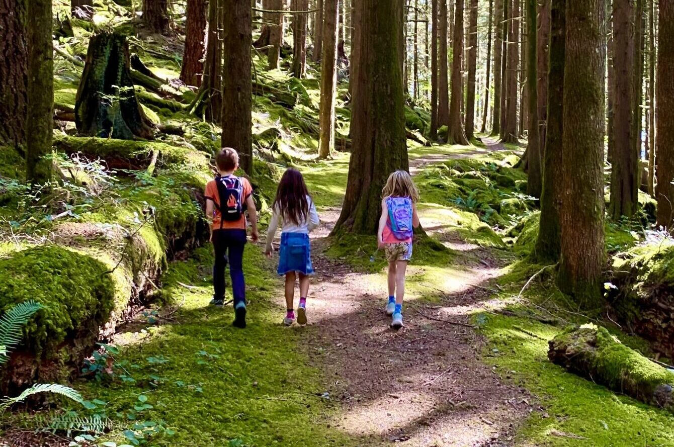 Children exploring North Vancouver